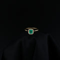 Anillo Cluster de Esmeralda Colombiana de Muzo 18K con 20 Diamantes Naturales | Pieza Única