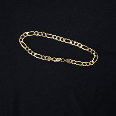 Pulsera en Oro Italiano de 18 quilates, 20 cm, ancho 5 mm.