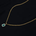 Dije de Esmeralda Natural Colombiana en Oro 18K (Solo el Dije)