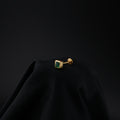 Piercing de Esmeralda Natural Cuadrada en Oro 18K (1 Unidad)