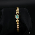 Pulsera Tejida en Oro de 18K con Esmeralda Natural de 2.00 ct y 26 Diamantes | Pieza Única