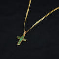 Cadena Cubana 45 cm en Oro 18K con Dije