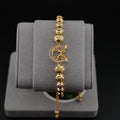 Pulsera Tejida Artesanal en Oro 18K con Caballo