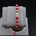 Pulsera Tejida de Corazón en Oro 18K